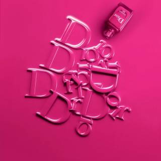Dior pink wallpaper