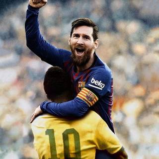 Messi and Pelé wallpaper