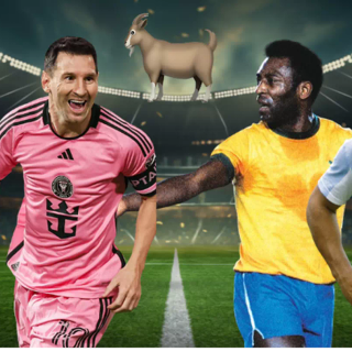 Messi and Pelé wallpaper