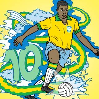 Messi and Pelé wallpaper