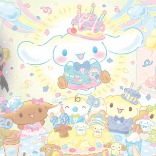 Cinnamoroll space wallpaper