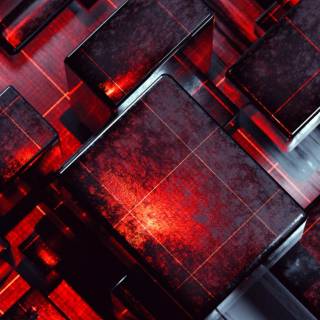 Pattern black and red wallpaper