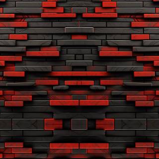 Pattern black and red wallpaper