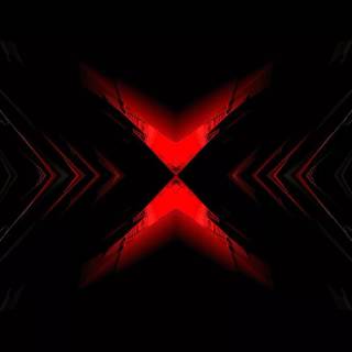 Pattern black and red wallpaper