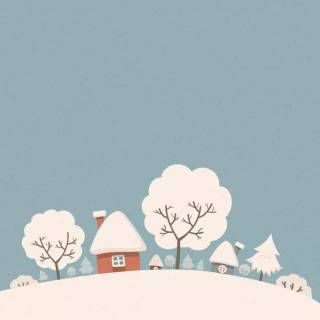 Kawaii winter iPhone wallpaper