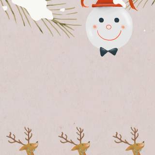 Kawaii winter iPhone wallpaper