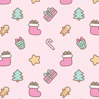 Kawaii winter iPhone wallpaper