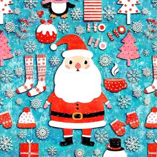 Kawaii winter iPhone wallpaper