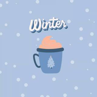 Kawaii winter iPhone wallpaper