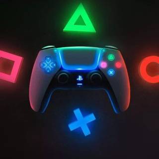 Trippy PS5 wallpaper