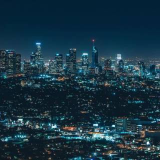 Los Angeles at night wallpaper