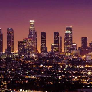 Los Angeles at night wallpaper