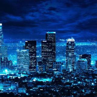 Los Angeles at night wallpaper