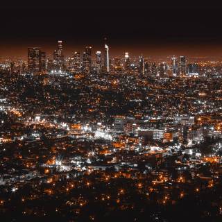 Los Angeles at night wallpaper