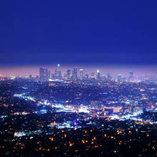 Los Angeles at night wallpaper