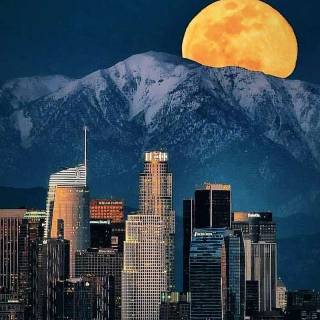 Los Angeles at night wallpaper