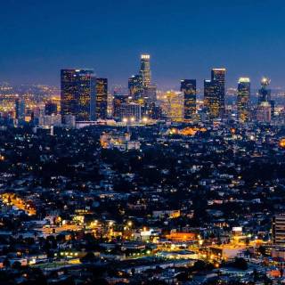 Los Angeles at night wallpaper
