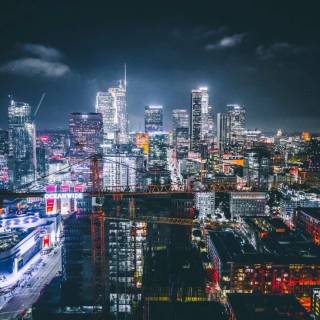 Los Angeles at night wallpaper