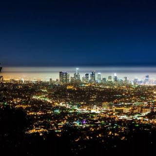 Los Angeles at night wallpaper