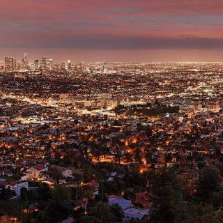 Los Angeles at night wallpaper
