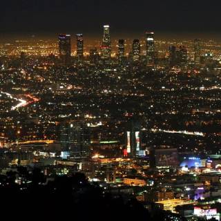 Los Angeles at night wallpaper