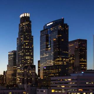 Los Angeles at night wallpaper