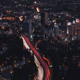 Los Angeles at night wallpaper