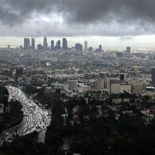 Los Angeles at night wallpaper