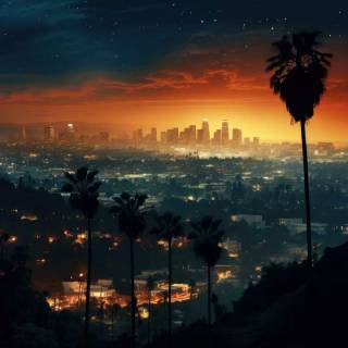 Los Angeles at night wallpaper