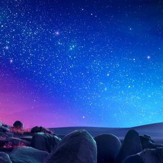 Black sky with stars wallpaper