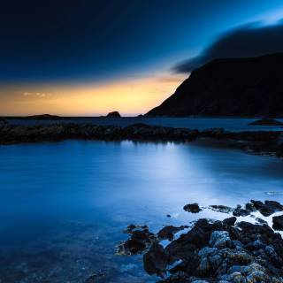 Blue night 4k wallpaper