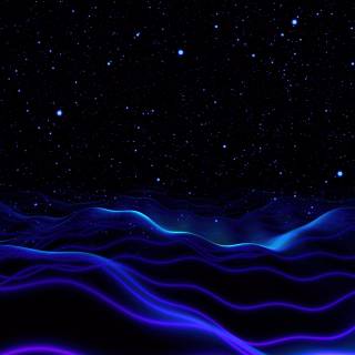 Blue night 4k wallpaper