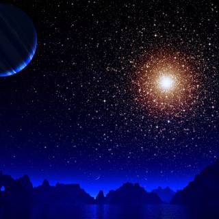 Blue night 4k wallpaper