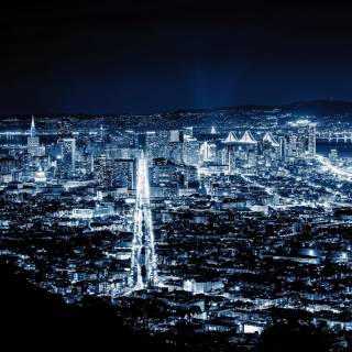 Blue night 4k wallpaper