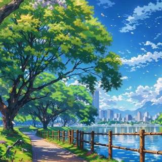 AI anime phone wallpaper