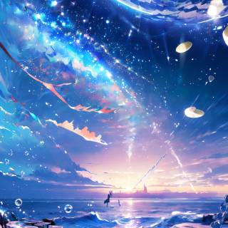 AI anime phone wallpaper