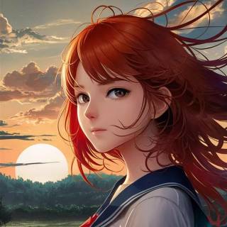 AI anime phone wallpaper