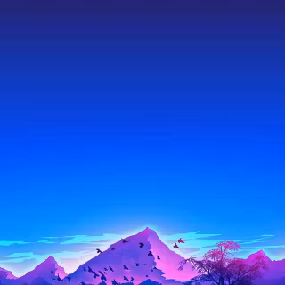 Purple mountain phone wallpaper