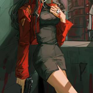 Misato phone wallpaper