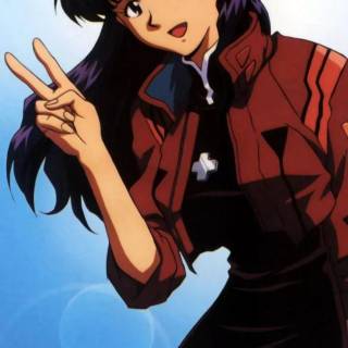 Misato phone wallpaper