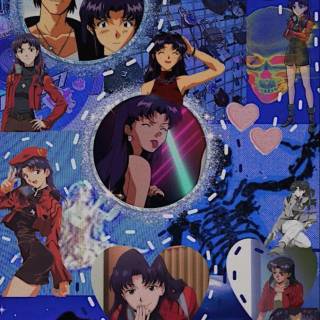 Misato phone wallpaper