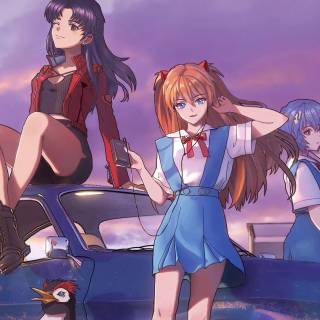 Misato phone wallpaper