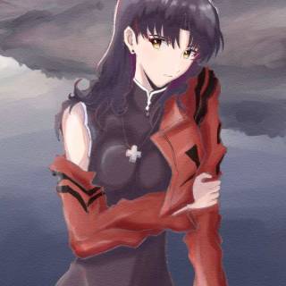 Misato phone wallpaper