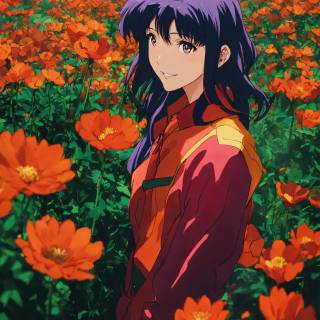 Misato phone wallpaper