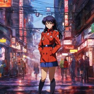 Misato phone wallpaper