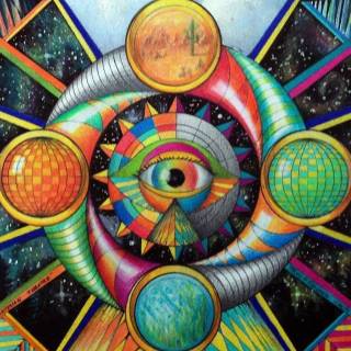 Phone psychedelic wallpaper