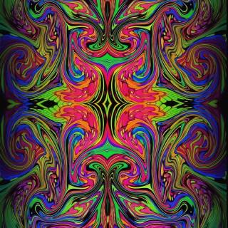 Phone psychedelic wallpaper