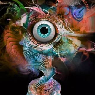 Phone psychedelic wallpaper