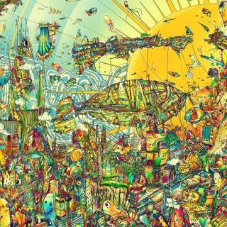 Phone psychedelic wallpaper