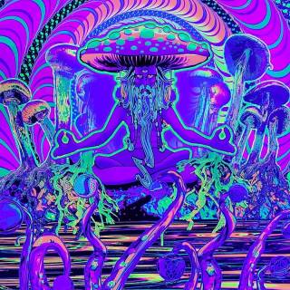 Phone psychedelic wallpaper